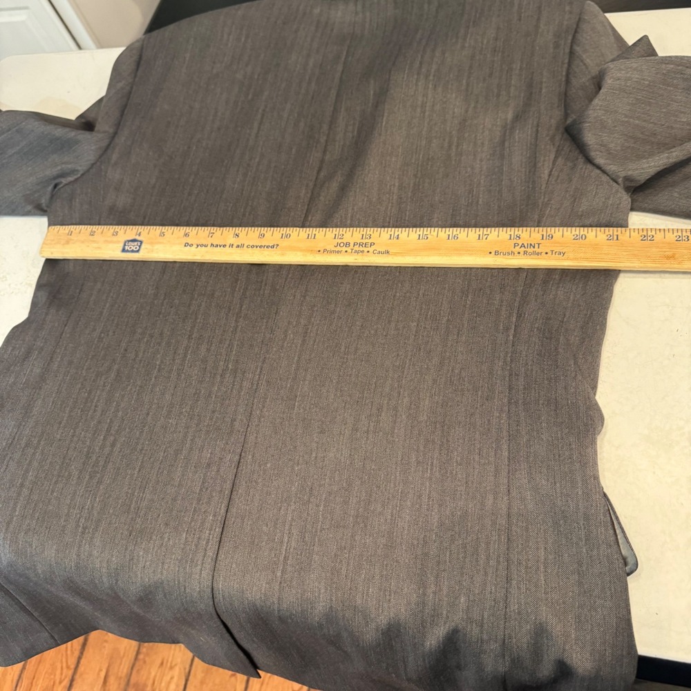 Jos. A. Bank Blazer Mens 41L Grey Herringbone Wool Signature Sport Coat 5450 - Picture 9 of 10